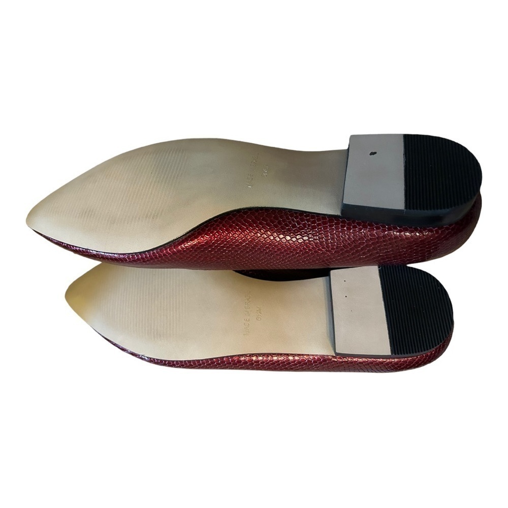 Walking Cradles Wine Reece Leather Flat - Women - Picture 10 of 14